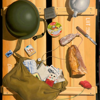 绘画 标题为“Dejeuner sur l'herbe” 由Dominique Bois, 原创艺术品