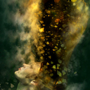 Photography titled "1000 thoughts" by Bojan Jevtic, Original Artwork, Manipulated Photography