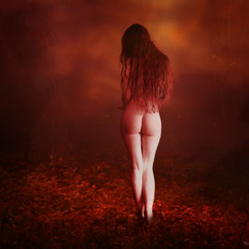 Photographie intitulée "NAKED RED" par Bojan Jevtic, Œuvre d'art originale, Photographie numérique