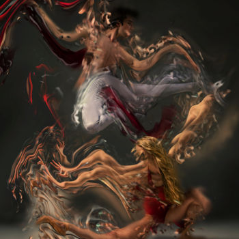 Photographie intitulée "Ballet" par Bojan Jevtic, Œuvre d'art originale, Photographie manipulée