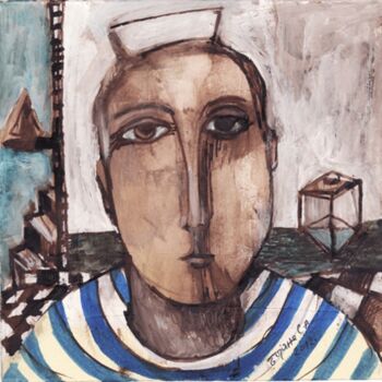 Σχέδιο με τίτλο "06-sailor" από Bojana Sindjic Antonijevic, Αυθεντικά έργα τέχνης, Άλλος