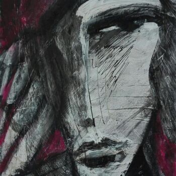 Рисунок под названием "Mister NN" - Bojana Sindjic Antonijevic, Подлинное произведение искусства, Древесный уголь