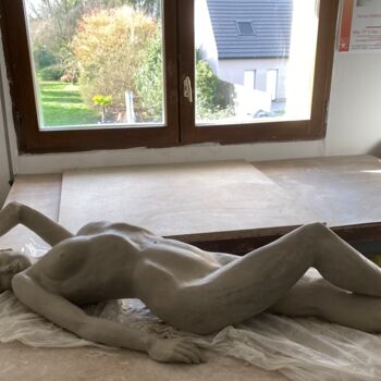 Sculpture intitulée "Sérénité" par Nicole Boldo, Œuvre d'art originale, Céramique
