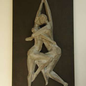 Sculpture intitulée "COUPLE CUBISTE" par Nicole Boldo, Œuvre d'art originale, Céramique