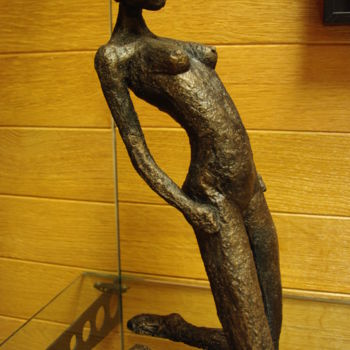 Sculpture titled "AFRICAINE" by Nicole Boldo, Original Artwork, Ceramics