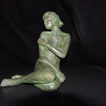 Sculpture titled "PUDEUR" by Nicole Boldo, Original Artwork, Ceramics