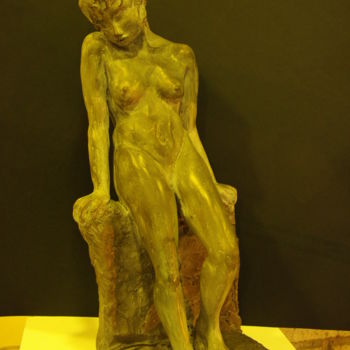 Sculpture titled "TIMIDITE" by Nicole Boldo, Original Artwork, Ceramics