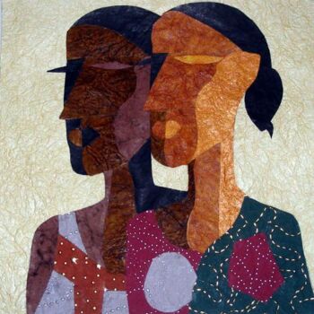 Malerei mit dem Titel "MEN-WOMEN -2" von Bolgum Nagesh Goud, Original-Kunstwerk