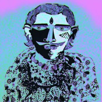 Malerei mit dem Titel "PRINT-06" von Bolgum Nagesh Goud, Original-Kunstwerk