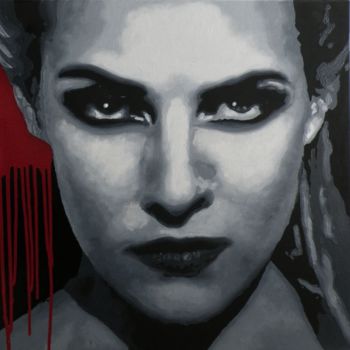 Pintura titulada "Linea rossa" por Silvia Bolognini, Obra de arte original, Oleo