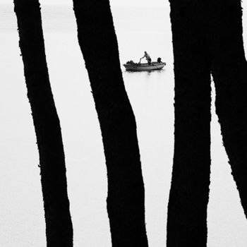 Photography titled "fisherman in the wo…" by Aleksandar Bonačić, Original Artwork