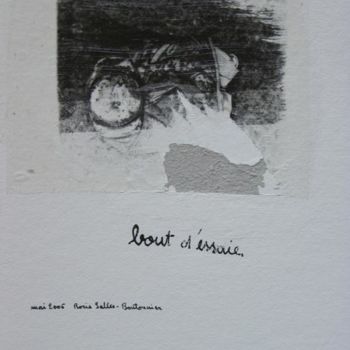 Printmaking titled "série des bouts d'e…" by Bonbouton, Original Artwork