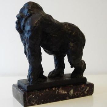 Sculpture intitulée "GORILA" par Barake Sculptor, Œuvre d'art originale, Métaux