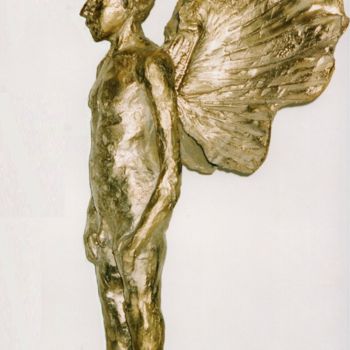 Sculpture titled "ANGEL" by Barake Sculptor, Original Artwork, Metals