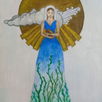 图画 标题为“Madre tierra” 由Bonifacio Contreras, 原创艺术品, 油