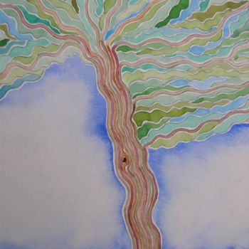 Peinture intitulée "arbre" par Thierry Bonte, Œuvre d'art originale