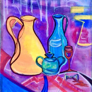 Schilderij getiteld "“Drink me”" door Bernadette Cavanough, Origineel Kunstwerk, Acryl