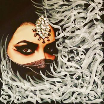 Peinture intitulée "My sharp eyes" par Shaghayegh Yadegari, Œuvre d'art originale, Acrylique