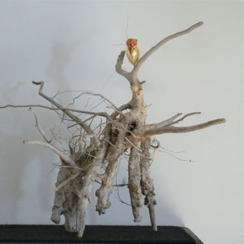 Skulptur mit dem Titel "L'enlèvement d'Euro…" von Pascal Borgo, Original-Kunstwerk, Holz