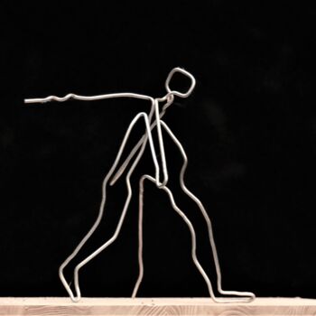 Skulptur mit dem Titel "fondeur" von Pascal Borgo, Original-Kunstwerk, Metalle