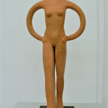 Скульптура под названием "jane" - Pascal Borgo, Подлинное произведение искусства, Глина