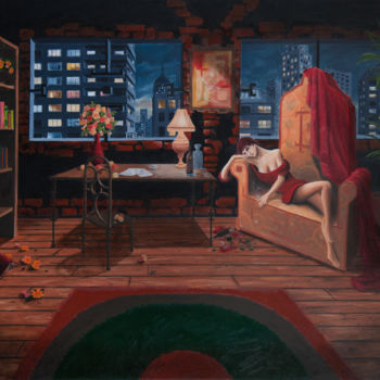 Peinture intitulée "Addiction" par Boris Baranoff Rossine, Œuvre d'art originale, Huile