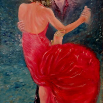 Schilderij getiteld "Argentine Tango (Bo…" door Boris Deriy (Border), Origineel Kunstwerk, Olie