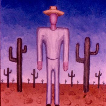 Painting titled "mexican shaman" by Boris Kawliche, Original Artwork