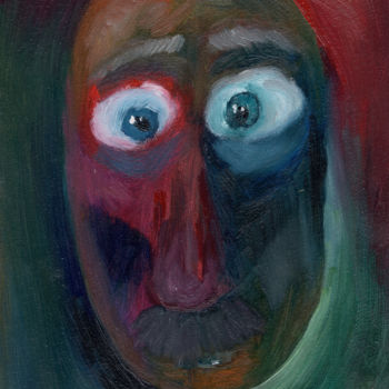 Картина под названием "Acorn Grimace #1" - Boris Rudnitskiy, Подлинное произведение искусства, Масло