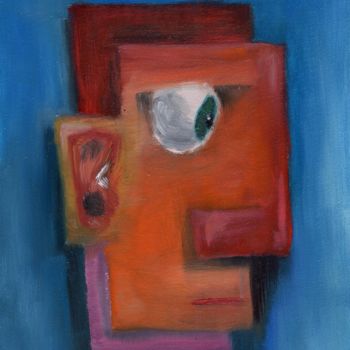 Картина под названием "Acorn Grimace #3" - Boris Rudnitskiy, Подлинное произведение искусства, Масло