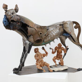 Скульптура под названием ""Capitoline she wol…" - Boris Sarikov, Подлинное произведение искусства, Металлы