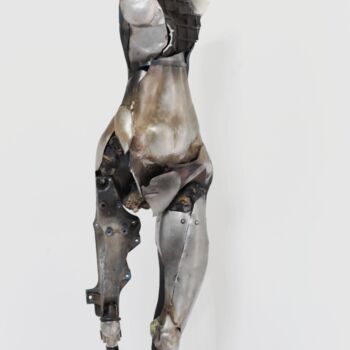Escultura titulada ""Runing figure"" por Boris Sarikov, Obra de arte original, Metales