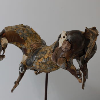 Sculpture titled "" Stone horse I"" by Boris Sarikov, Original Artwork, Stone
