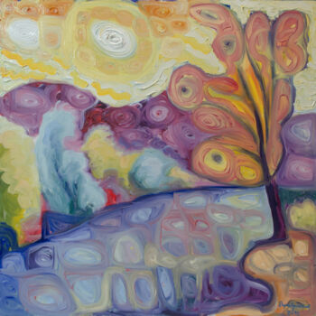 Peinture intitulée "Sunrise" par Boris Subotic, Œuvre d'art originale, Huile Monté sur Châssis en bois