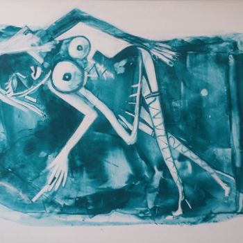 Malerei mit dem Titel "Woman #6" von Boris Akielaszek, Original-Kunstwerk