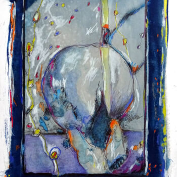 Рисунок под названием "Ses fesses" - Boris Barbey, Подлинное произведение искусства, Манипулированная фотография