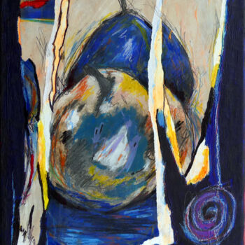Картина под названием "Le tourbillon de la…" - Boris Barbey, Подлинное произведение искусства, Акрил