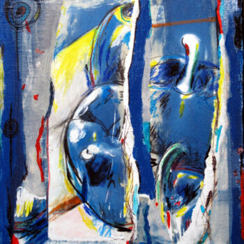 Peinture intitulée "Relations" par Boris Barbey, Œuvre d'art originale, Gouache