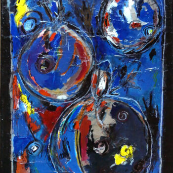Peinture intitulée "Pommes d'amour" par Boris Barbey, Œuvre d'art originale, Acrylique