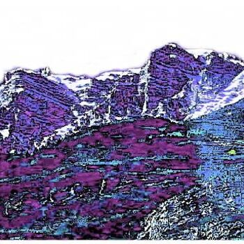 Arts numériques intitulée "Rêve alpin n° 084" par Boris Ghendrich, Œuvre d'art originale