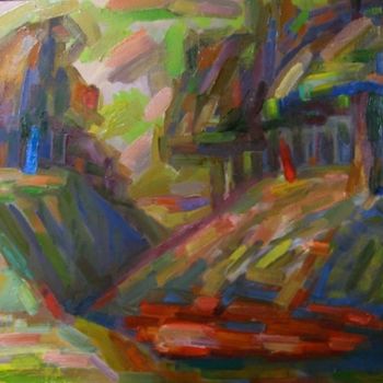 Картина под названием "Переговоры" - Boris Kotov, Подлинное произведение искусства, Масло