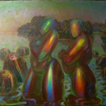 Malerei mit dem Titel "Холодное море" von Boris Kotov, Original-Kunstwerk, Andere