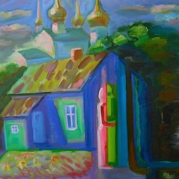 Painting titled "Встреча" by Boris Kotov, Original Artwork, Other