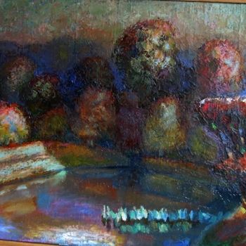 Pittura intitolato "Пейзаж" da Boris Kotov, Opera d'arte originale, Altro