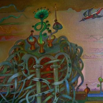 Painting titled "Родовое гнездо" by Boris Kotov, Original Artwork, Other