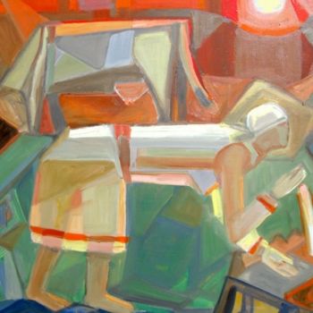 Картина под названием "Уставший день (The…" - Boris Kotov, Подлинное произведение искусства, Другой