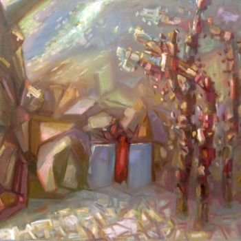 Painting titled "Выход (Exit)" by Boris Kotov, Original Artwork, Other