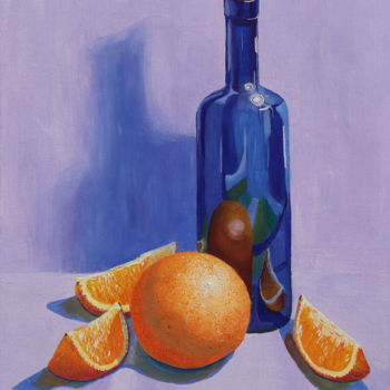 Картина под названием "Апельсины" - Elena Borisova (Елена Борисова), Подлинное произведение искусства, Масло