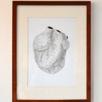 Zeichnungen mit dem Titel "In a heartbeat" von Nils Borowski, Original-Kunstwerk