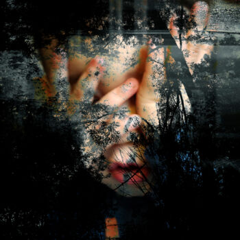 Фотография под названием "Hide and Seek" - Borrel, Подлинное произведение искусства, Цифровая фотография Установлен на картон